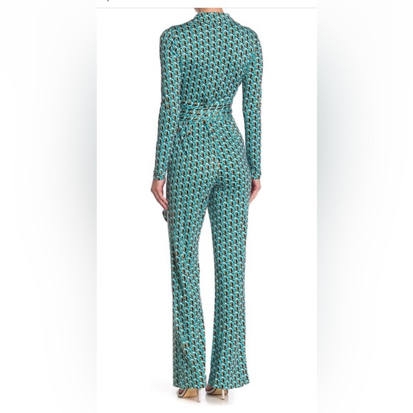 Shelby printed WAIST TIE SILK JUMPSUIT DIANE VON FURSTENBERG - Picture 7 of 12